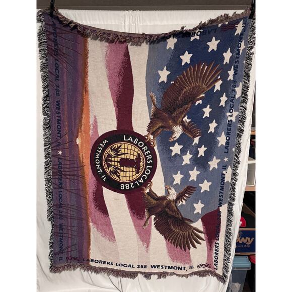 Laborers Local 288 Union Blanket Westmont IL - 48x68 - Picture 3 of 5
